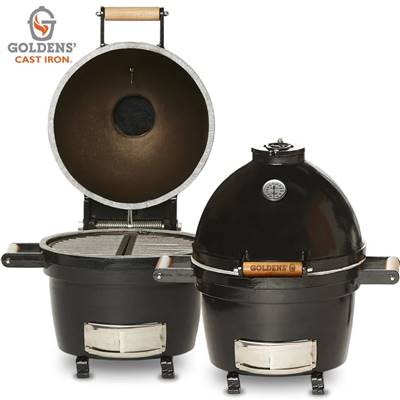 Barbecue Mini Kamado Goldens en Fonte "Little Brother"