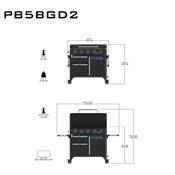 Plancha à Gaz Ultimate 5 Avec Support