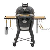 Kamado Monolith - TWO 55 Noir + Chariot + Housse + Pierre à pizza