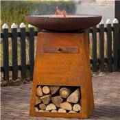 Brasero Plancha ORION Classic Rouille avec étouffoir