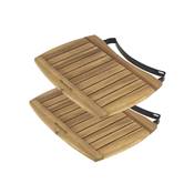 Tablettes latérales Acacia pour BIG GREEN EGG MiniMax