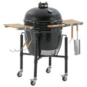 Kamado Monolith – ONE 66 Noir + Chariot