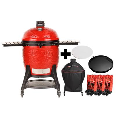 Pack Promo Kamado Big Joe 3 + housse + accessoires + 3 sacs charbon
