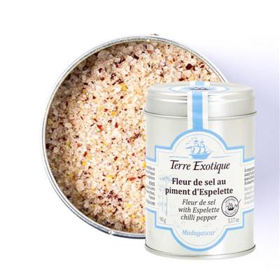 Fleur de Sel au Piment d'Espelette - 90g