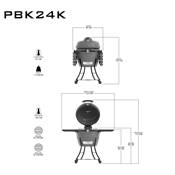 Pit Boss Kamado Ceramic Gris K24