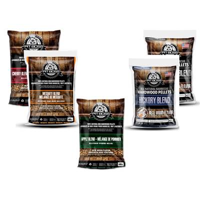 Lot Pit Boss Pellets 5 x 9kgs aux 5 essences de bois