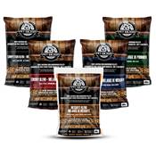 Lot Pit Boss Pellets 5 x 9kgs aux 5 essences de bois