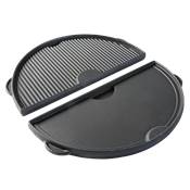 Demi-Plancha en fonte rversible pour BIG GREEN EGG Large