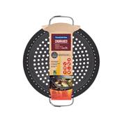 Wok perforée 30cm en aluminium anodisé