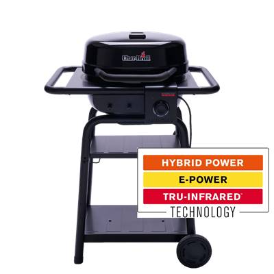 Barbecue Hybride Char-Broil E2COAL Patio Bistro Pro 240 sur chariot 