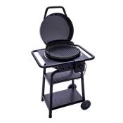 Barbecue Hybride Char-Broil E2COAL Patio Bistro Pro 240 sur chariot 