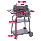 Barbecue Hybride Char-Broil E2COAL Patio Bistro Pro 240 sur chariot 