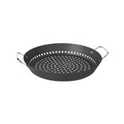 Wok perfore 30cm en aluminium anodis