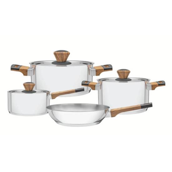 Batterie de cuisine Brava. 4 pcs, Inox & Bakélite