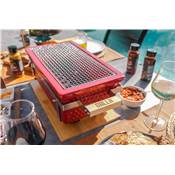 Barbecue de table rectangulaire rouge Osaka Shichirin Grllr