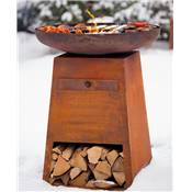 Brasero Plancha ORION Classic Rouille avec étouffoir