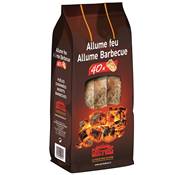 Allume Feu & Barbecue Grill'O Bois - sachet de 40 bâtonnets