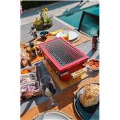 Barbecue de table rectangulaire rouge Osaka Shichirin Grllr