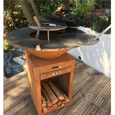 Brasero Ø100cm en Acier Corten