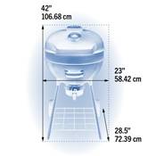 Barbecue Charbon Napoléon Kettle PRO PHANTOM 57cm noir mat avec plancha dédiée incluse