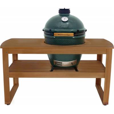 Table en Eucalyptus pour BIG GREEN EGG Large