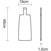 Planche de service en Teck L48 x l19 x H1,8 cm