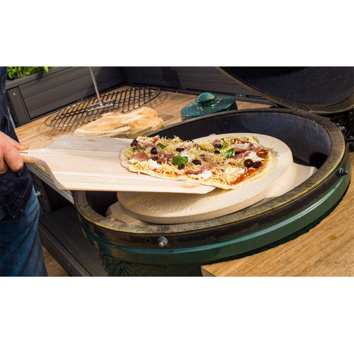 Pelle à pizza en acier inoxydable de Big Green Egg - BBQ Prestige