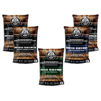 Lot Pit Boss Pellets 5 x 9kgs aux 5 essences de bois