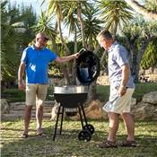 Barbecue Charbon Napoléon Kettle PRO PHANTOM 57cm noir mat avec plancha dédiée incluse