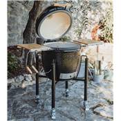 Kamado Monolith – ONE 55 Noir + Chariot