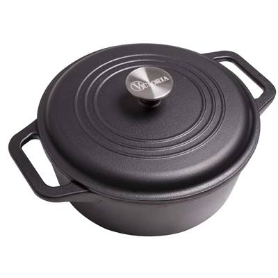 Faitout en fonte 3,8 L Victoria pré-traité