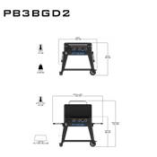 Plancha Portable à Gaz Ultimate 3 avec Chariot