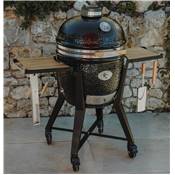 Kamado Monolith - TWO 66 Noir + Chariot + Housse + Pierre à pizza