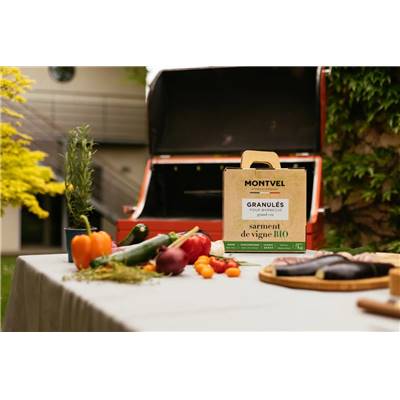 Sarments De Vigne Bio En Granulés - Montvel - 100% Français - Goût Barbecue Authentique